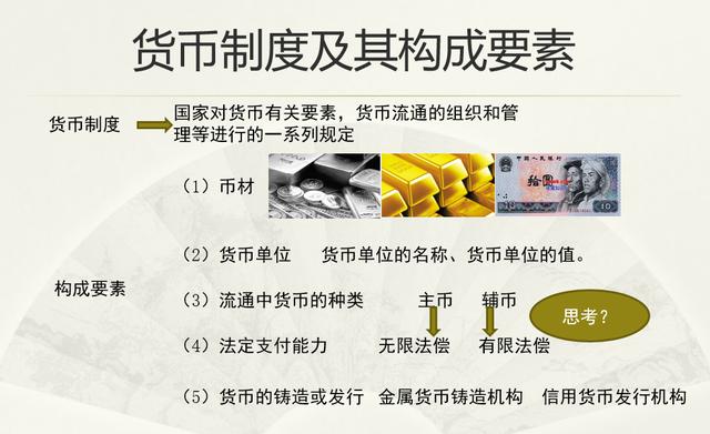 三分钟读懂金融学知识：货币制度与货币体系（本位币是什么意思货币资讯）