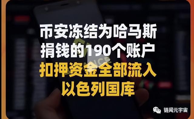 币安冻结哈马斯190个账户，沦为欧美政治的走狗！（链闻货币资讯）